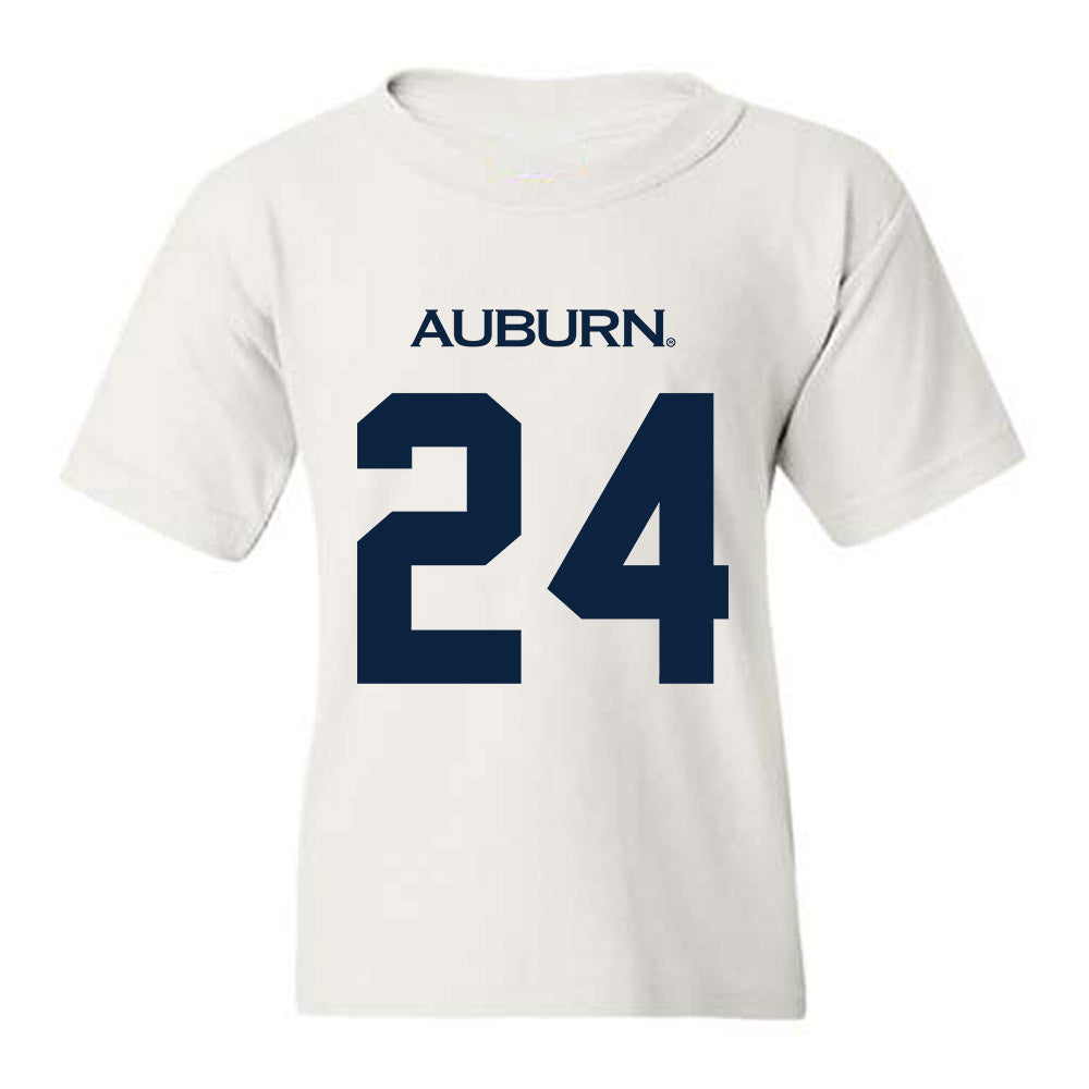 Auburn - NCAA Baseball : Justice de Jong - Replica Shersey Youth T-Shirt-0