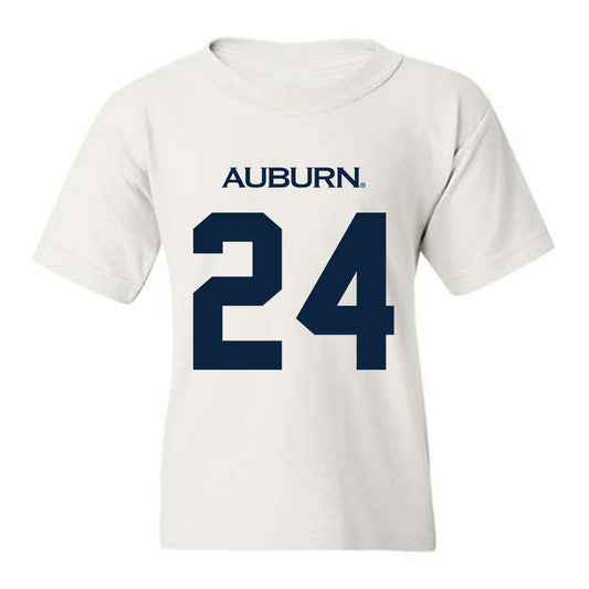 Auburn - NCAA Baseball : Justice de Jong - Replica Shersey Youth T-Shirt-0