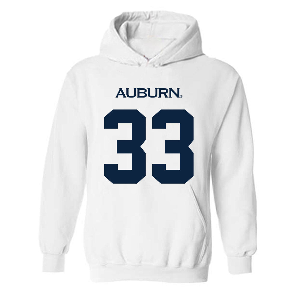 Auburn - NCAA Men's Basketball : Sebastian Williams-Adams - Replica Shersey Hooded Sweatshirt-0