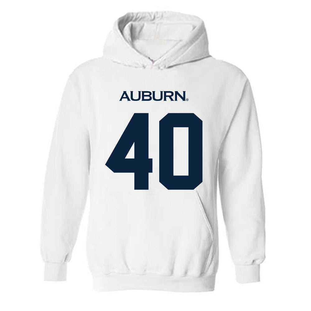 Auburn - NCAA Baseball : Wade Shelley - Replica Shersey Hooded Sweatshirt-0