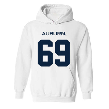 Auburn - NCAA Football : Jacob Strand - Replica Shersey Hooded Sweatshirt-0