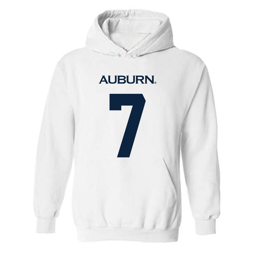 Auburn - NCAA Men's Basketball : Keyshawn Hall - Replica Shersey Hooded Sweatshirt-0