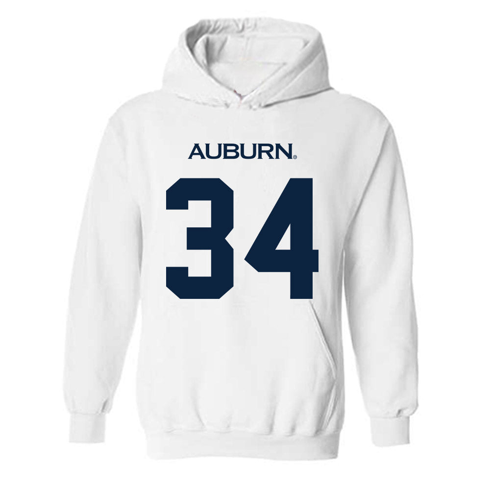 Auburn - NCAA Baseball : Logan Gregorio - Replica Shersey Hooded Sweatshirt-0