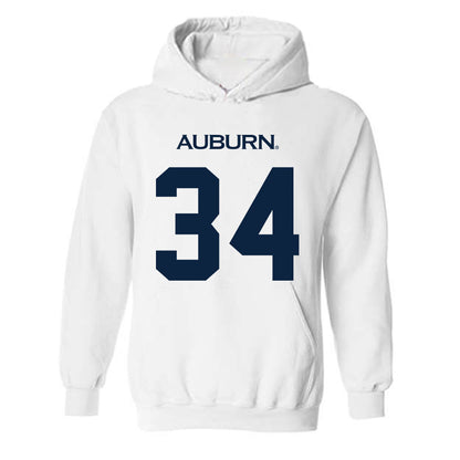 Auburn - NCAA Baseball : Logan Gregorio - Replica Shersey Hooded Sweatshirt-0
