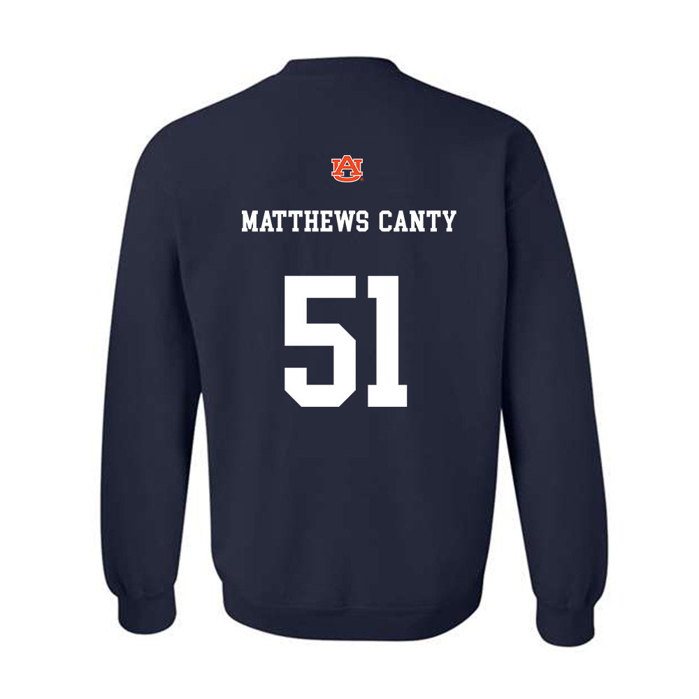 Auburn - NCAA Football : Michael Matthews-Canty - Crewneck Sweatshirt-1