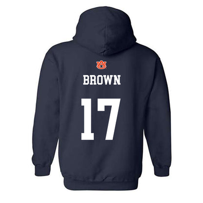 Auburn - NCAA Football : Byrum Brown - Hooded Sweatshirt-1