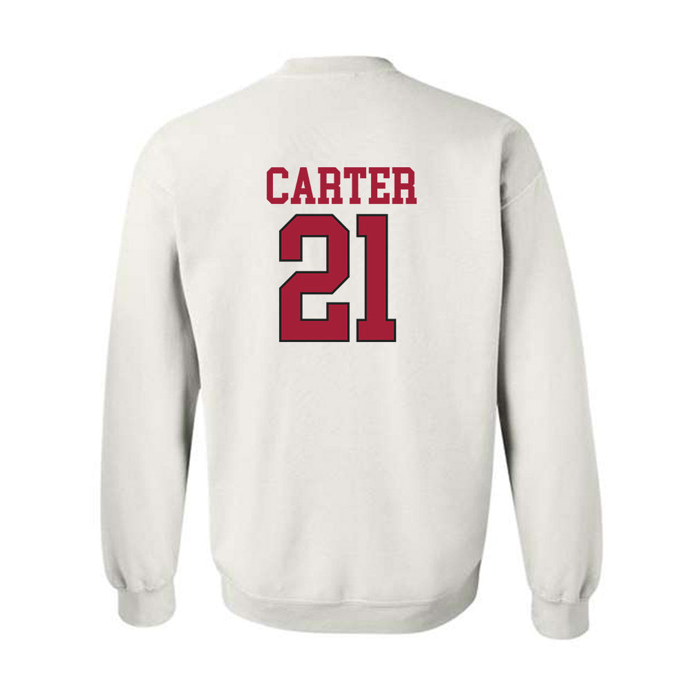 Arkansas - NCAA Softball : Ava Carter - Replica Shersey Crewneck Sweatshirt-1