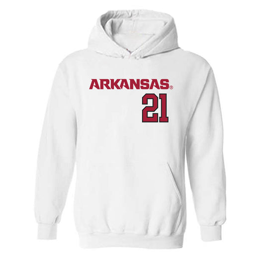 Arkansas - NCAA Softball : Ava Carter - Replica Shersey Hooded Sweatshirt-0
