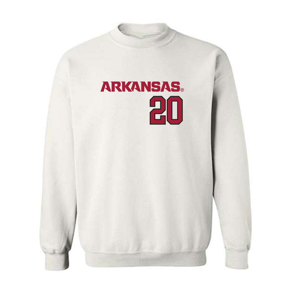 Arkansas - NCAA Softball : Tianna Bell - Replica Shersey Crewneck Sweatshirt-0
