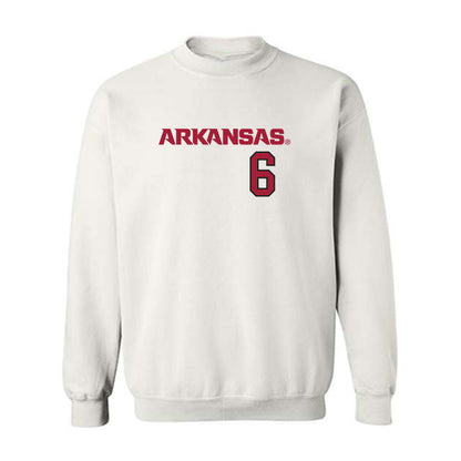 Arkansas - NCAA Softball : Ella McDowell - Replica Shersey Crewneck Sweatshirt-0