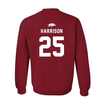 Arkansas - NCAA Softball : Cameryn Harrison - Replica Shersey Crewneck Sweatshirt-1
