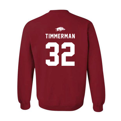 Arkansas - NCAA Softball : Saylor Timmerman - Replica Shersey Crewneck Sweatshirt-1