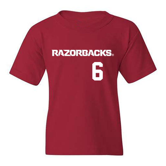 Arkansas - NCAA Softball : Ella McDowell - Replica Shersey Youth T-Shirt-0
