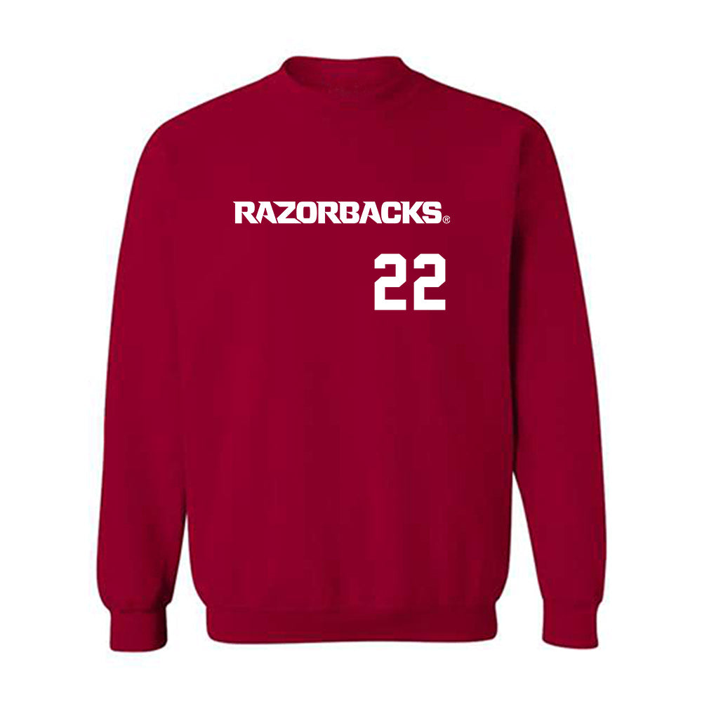 Arkansas - NCAA Softball : Dakota Kennedy - Replica Shersey Crewneck Sweatshirt-0