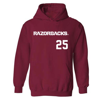 Arkansas - NCAA Softball : Cameryn Harrison - Replica Shersey Hooded Sweatshirt-0