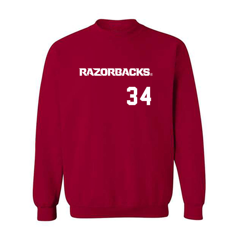 Arkansas - NCAA Softball : Jayden Ramos - Replica Shersey Crewneck Sweatshirt-0
