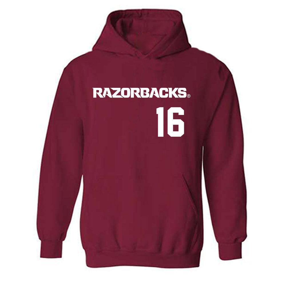 Arkansas - NCAA Softball : Ramsey Walker - Replica Shersey Hooded Sweatshirt-0