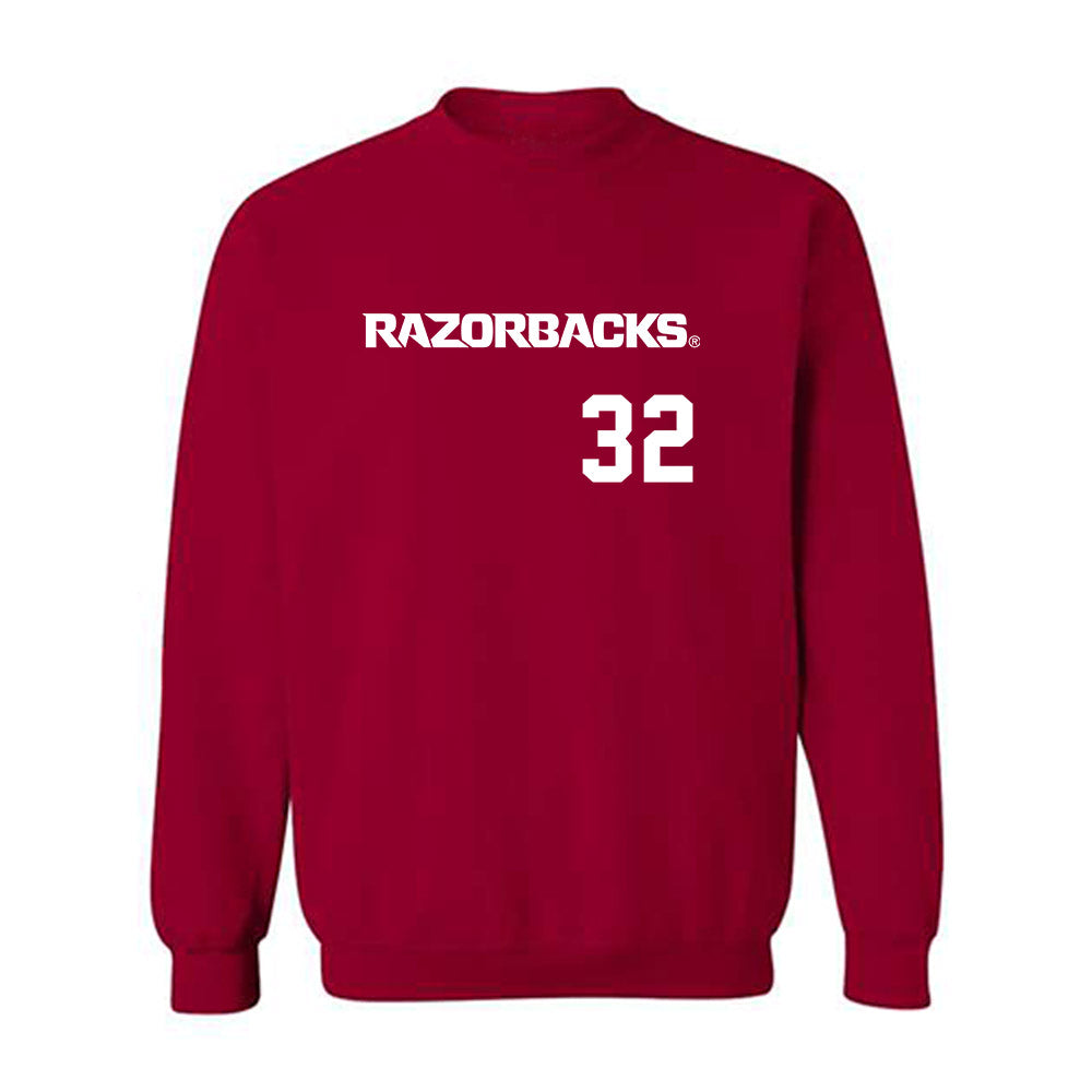 Arkansas - NCAA Softball : Saylor Timmerman - Replica Shersey Crewneck Sweatshirt-0