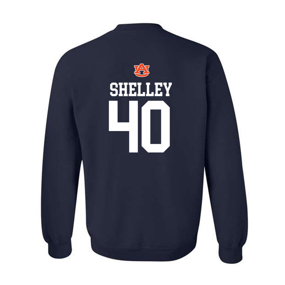 Auburn - NCAA Baseball : Wade Shelley - Replica Shersey Crewneck Sweatshirt-1