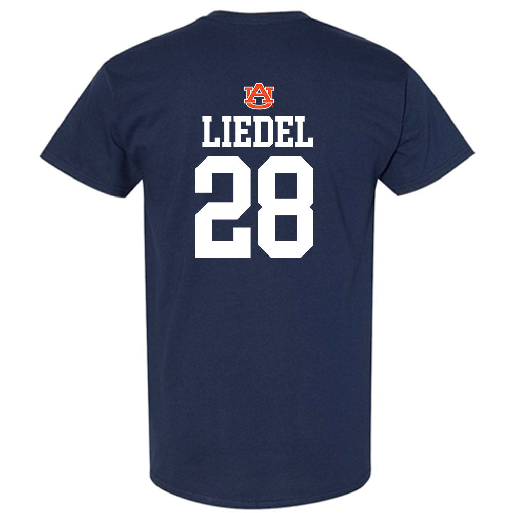 Auburn - NCAA Baseball : Carson Liedel - Replica Shersey T-Shirt-1