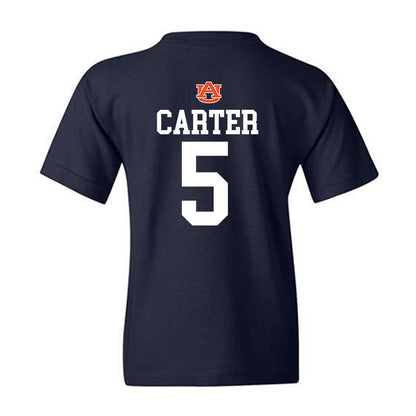 Auburn - NCAA Baseball : Bristol Carter - Replica Shersey Youth T-Shirt-1