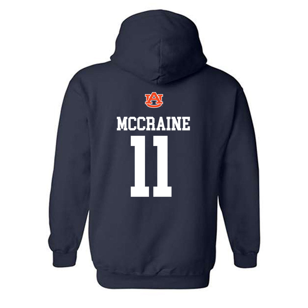Auburn - NCAA Baseball : Brandon McCraine - Replica Shersey Hooded Sweatshirt-1