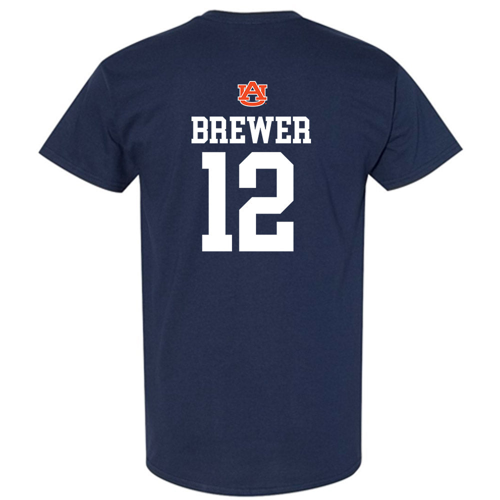 Auburn - NCAA Baseball : Garrett Brewer - Replica Shersey T-Shirt-1