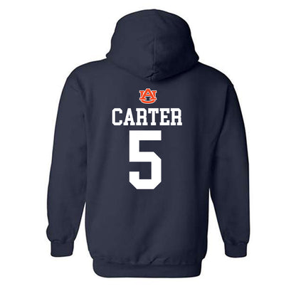 Auburn - NCAA Baseball : Bristol Carter - Replica Shersey Hooded Sweatshirt-1