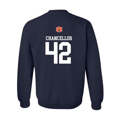 Auburn - NCAA Baseball : Abe Chancellor - Replica Shersey Crewneck Sweatshirt-1