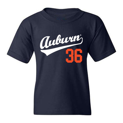 Auburn - NCAA Baseball : Jackson Sanders - Replica Shersey Youth T-Shirt-0