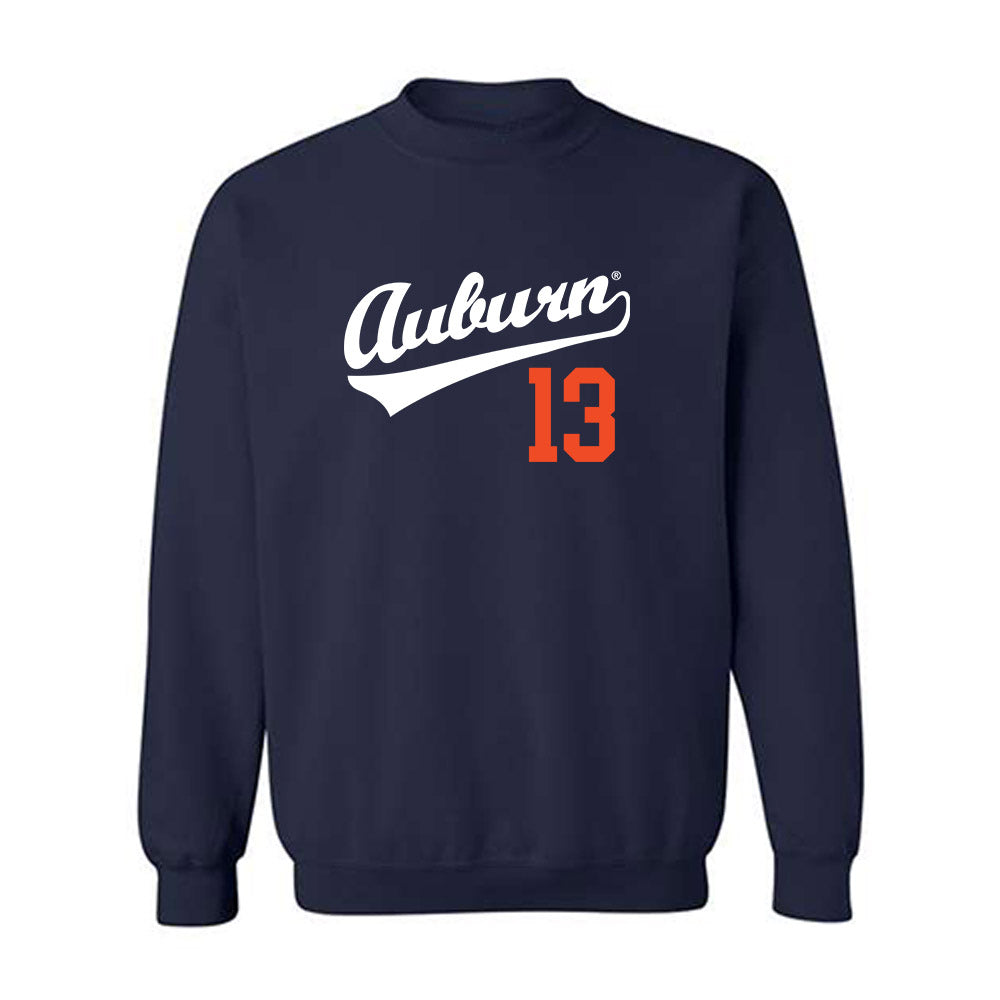 Auburn - NCAA Baseball : Ethan Harden - Replica Shersey Crewneck Sweatshirt-0