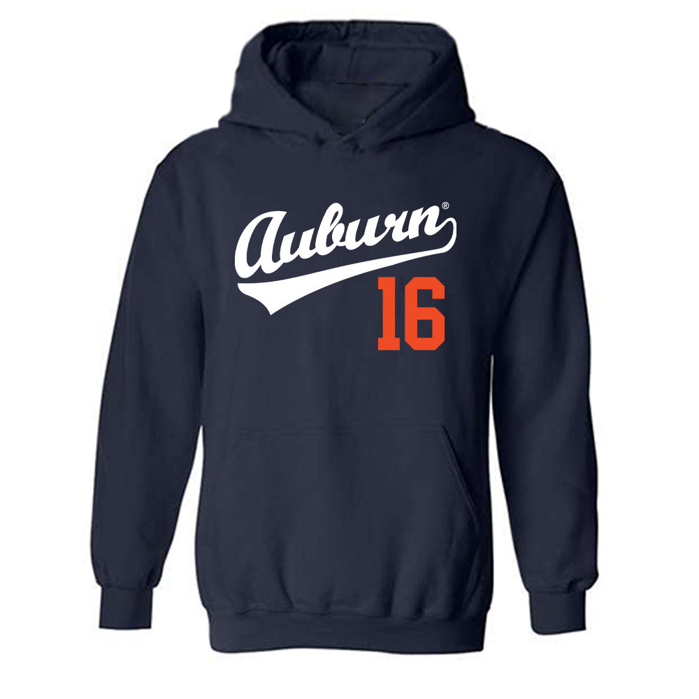 Auburn - NCAA Baseball : Clayton Armah - Replica Shersey Hooded Sweatshirt-0