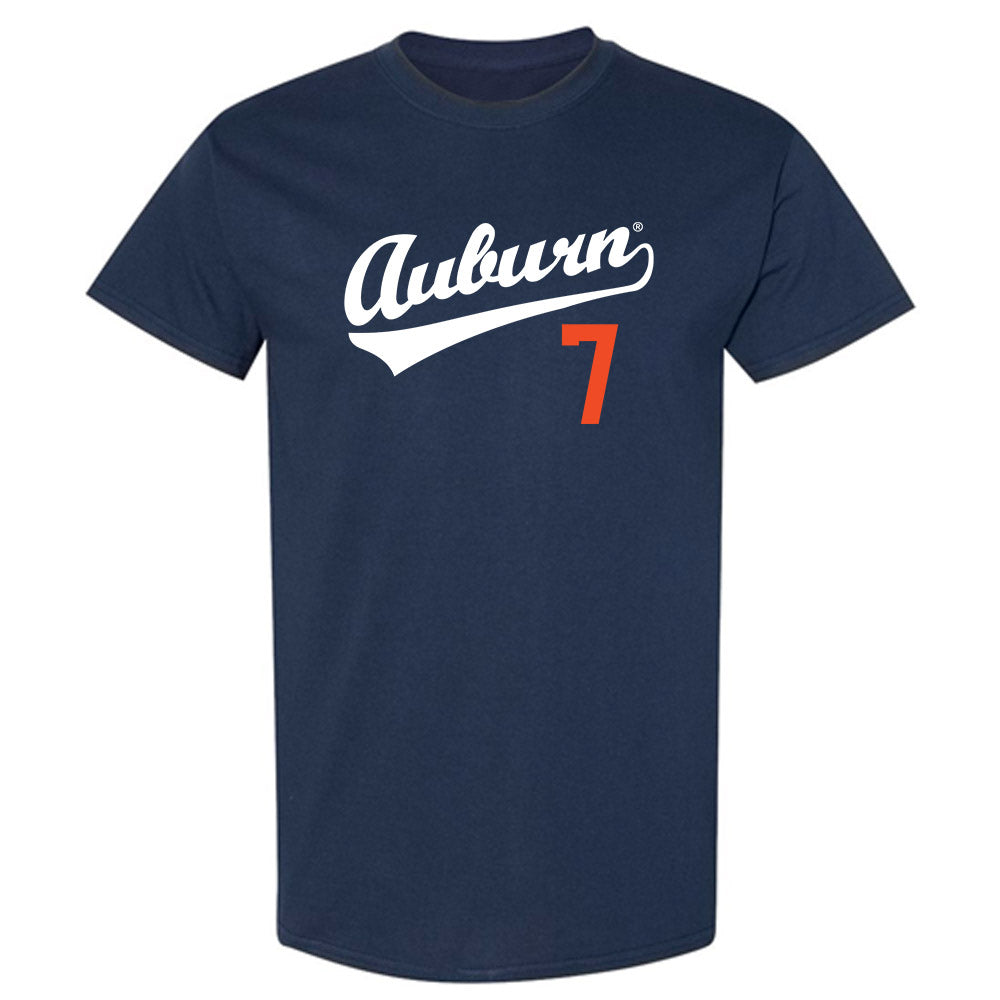 Auburn - NCAA Baseball : Todd Clay - Replica Shersey T-Shirt-0