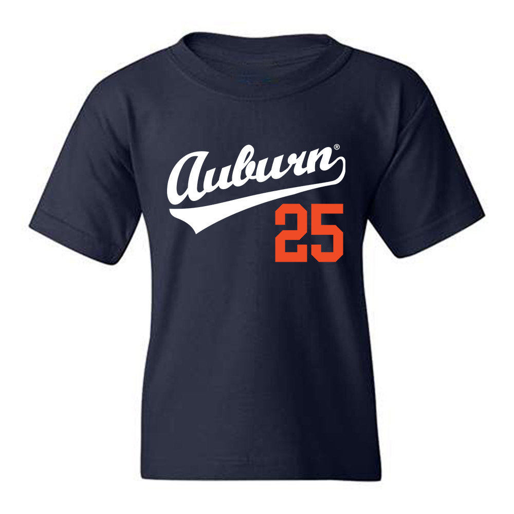 Auburn - NCAA Baseball : Taylor Belza - Replica Shersey Youth T-Shirt-0