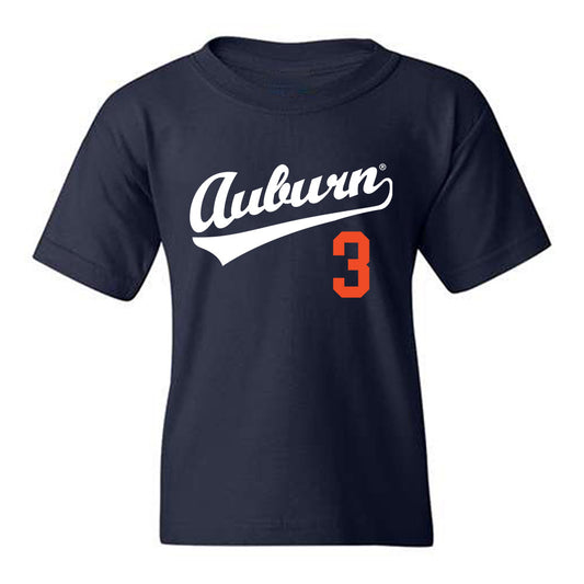 Auburn - NCAA Baseball : Chase Fralick - Replica Shersey Youth T-Shirt-0