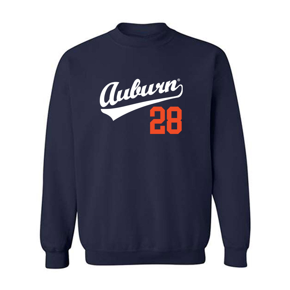 Auburn - NCAA Baseball : Carson Liedel - Replica Shersey Crewneck Sweatshirt-0
