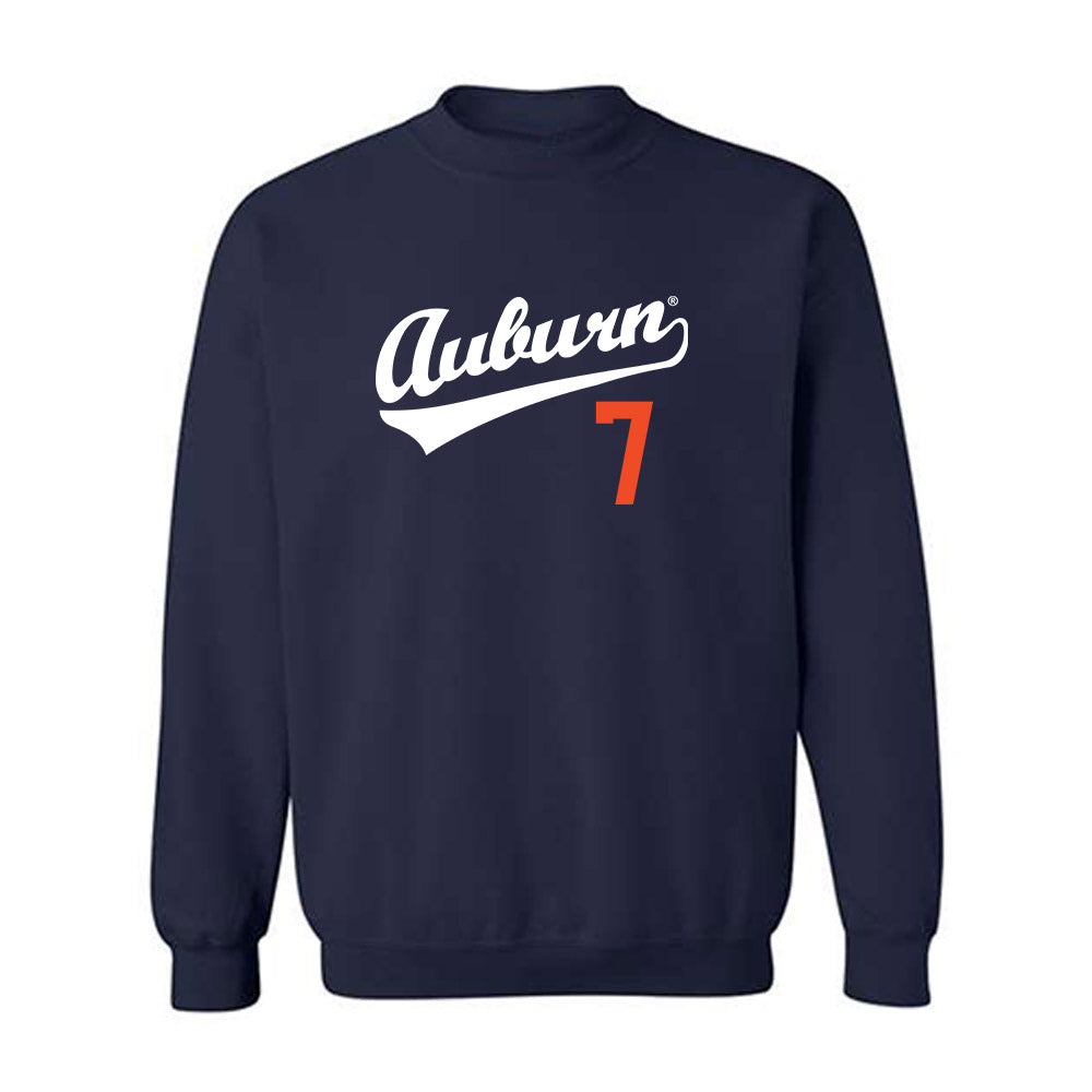 Auburn - NCAA Baseball : Todd Clay - Replica Shersey Crewneck Sweatshirt-0