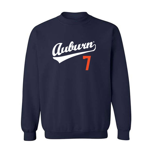 Auburn - NCAA Baseball : Todd Clay - Replica Shersey Crewneck Sweatshirt-0