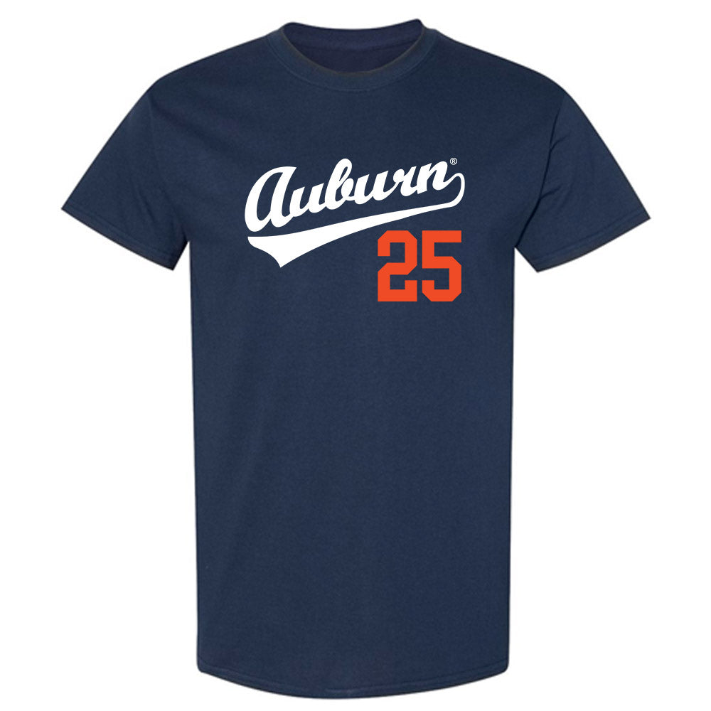 Auburn - NCAA Baseball : Taylor Belza - Replica Shersey T-Shirt-0