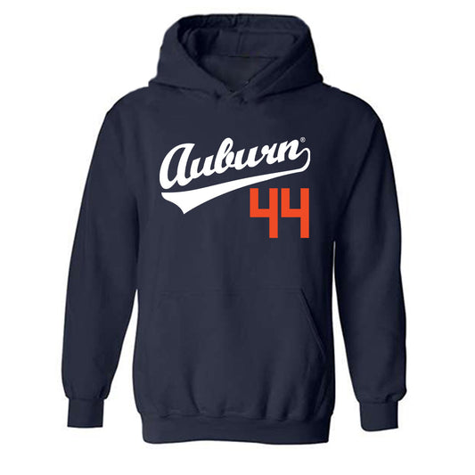 Auburn - NCAA Baseball : Ty Thompson - Replica Shersey Hooded Sweatshirt-0
