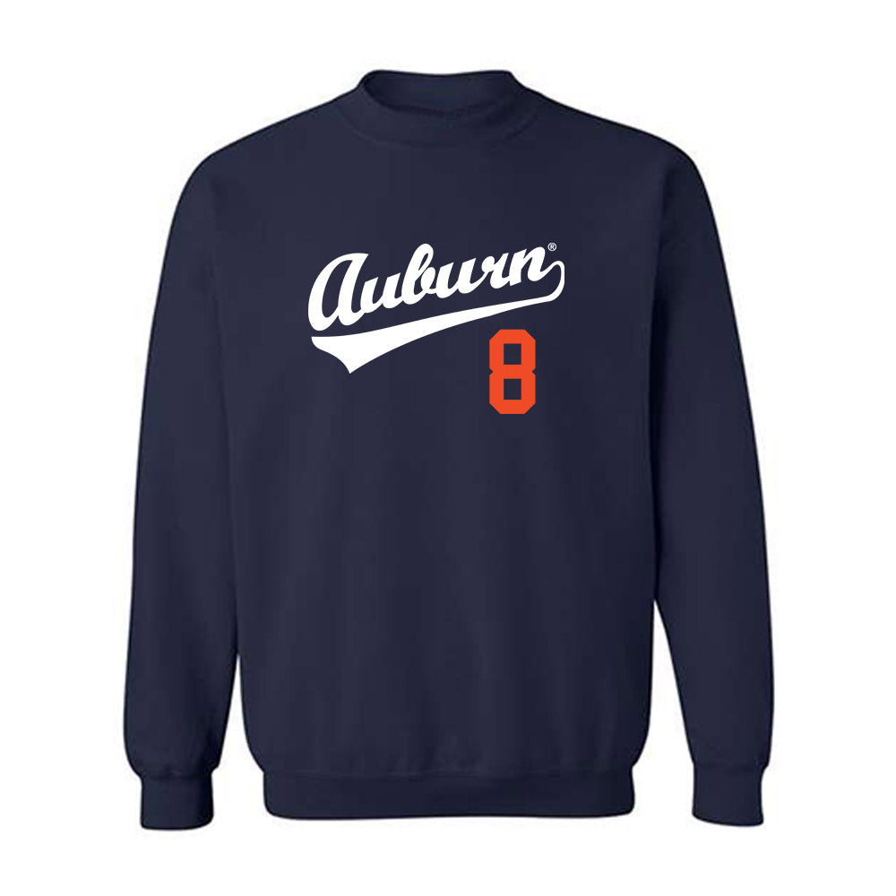 Auburn - NCAA Baseball : Eric Guevara - Replica Shersey Crewneck Sweatshirt-0