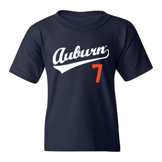 Auburn - NCAA Baseball : Todd Clay - Replica Shersey Youth T-Shirt-0