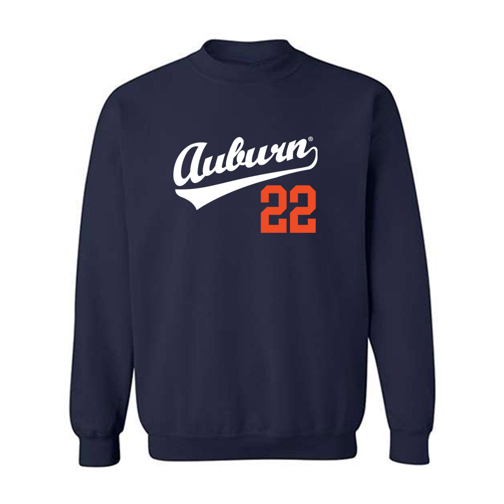 Auburn - NCAA Baseball : Connor Gatwood - Replica Shersey Crewneck Sweatshirt-0
