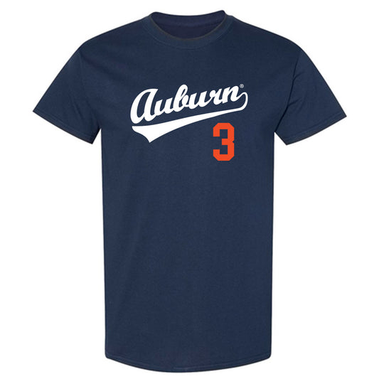 Auburn - NCAA Baseball : Chase Fralick - Replica Shersey T-Shirt-0