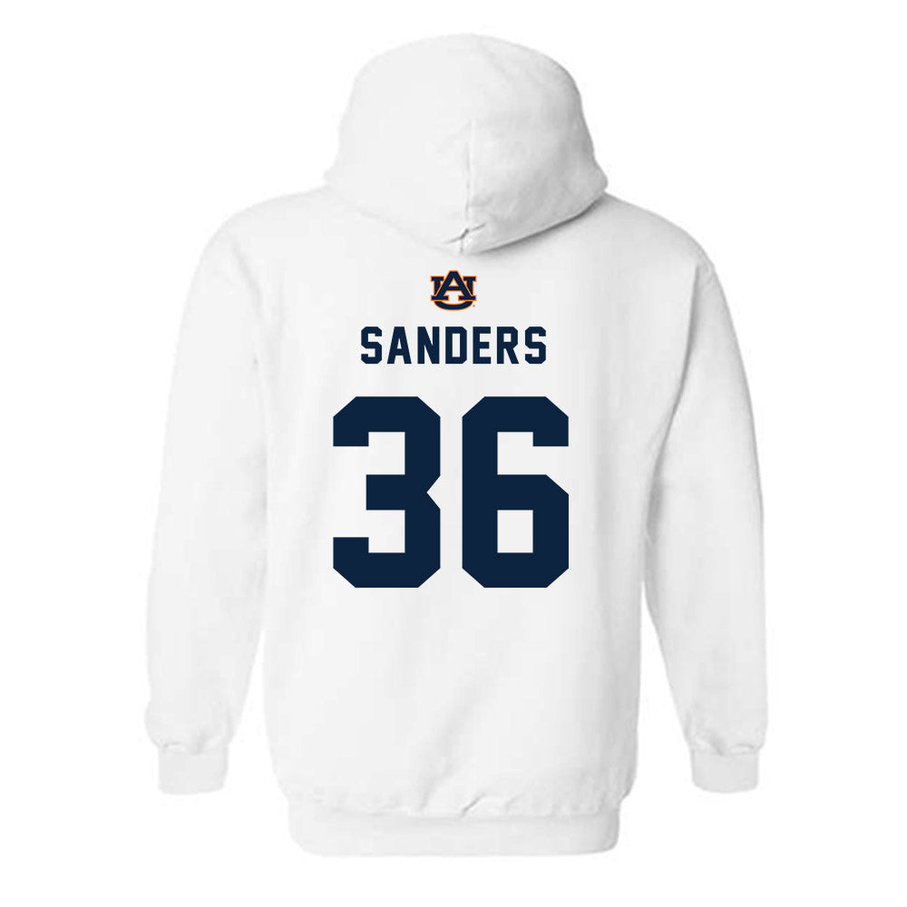 Auburn - NCAA Baseball : Jackson Sanders - Replica Shersey Hooded Sweatshirt-1