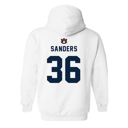 Auburn - NCAA Baseball : Jackson Sanders - Replica Shersey Hooded Sweatshirt-1