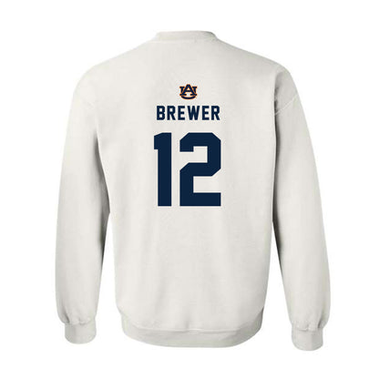 Auburn - NCAA Baseball : Garrett Brewer - Replica Shersey Crewneck Sweatshirt-1