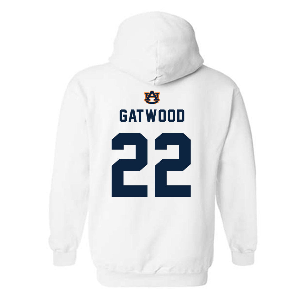 Auburn - NCAA Baseball : Connor Gatwood - Replica Shersey Hooded Sweatshirt-1