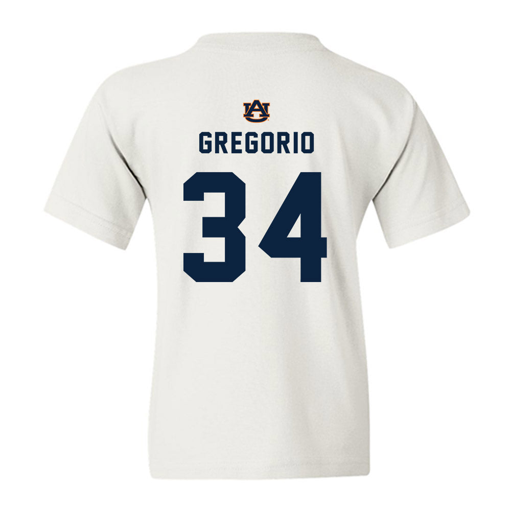 Auburn - NCAA Baseball : Logan Gregorio - Replica Shersey Youth T-Shirt-1