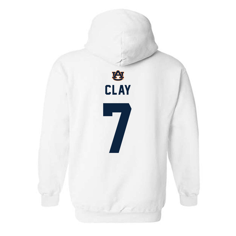 Auburn - NCAA Baseball : Todd Clay - Replica Shersey Hooded Sweatshirt-1
